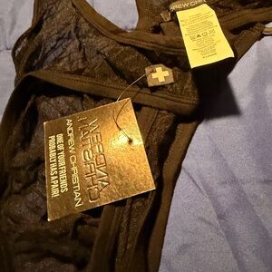 Andrew Christian Sheer Black Singlet